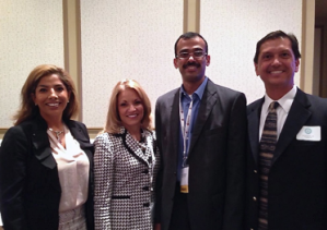Newly Elected 2015-2016 Board Members: Marysol Imler, Maureen Fuhrmann, Surya Desiraju and Michael Sarabia, MD. Board Members Not Pictured: Abe Longoria, MD, Rob Morris, John McGee and Past President Swapan Dubey, MD.